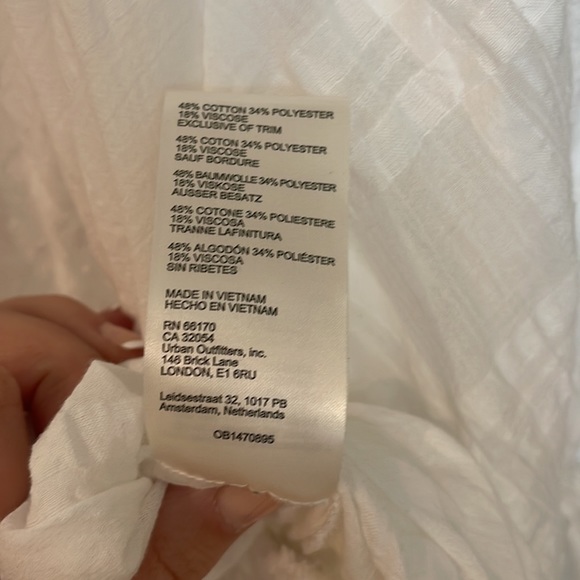 Anthropologie white wrap blouse - Picture 6 of 6